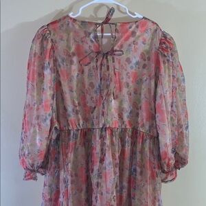 Polagram Multi Color Dress Pockets 3XL